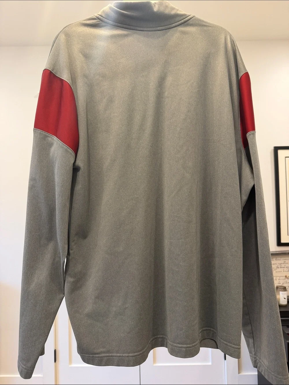 Nike Gray & Red Oklahoma OU Quarter-Zip Pullover
